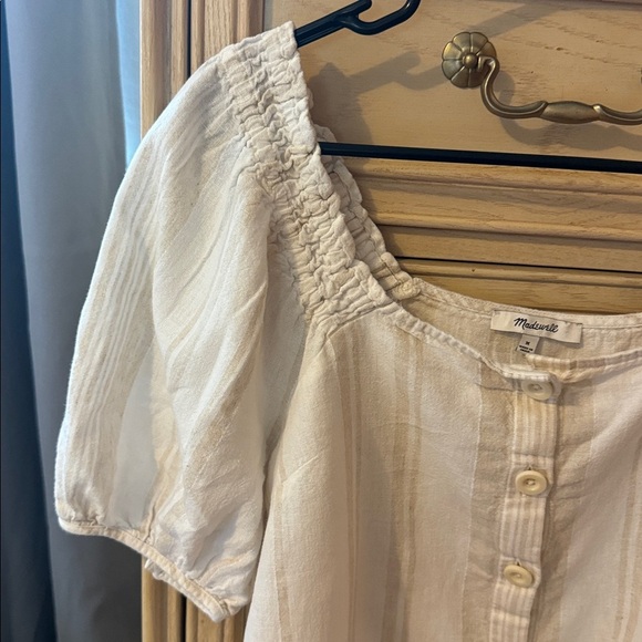 Madewell Stripe Blouse - Picture 3 of 9